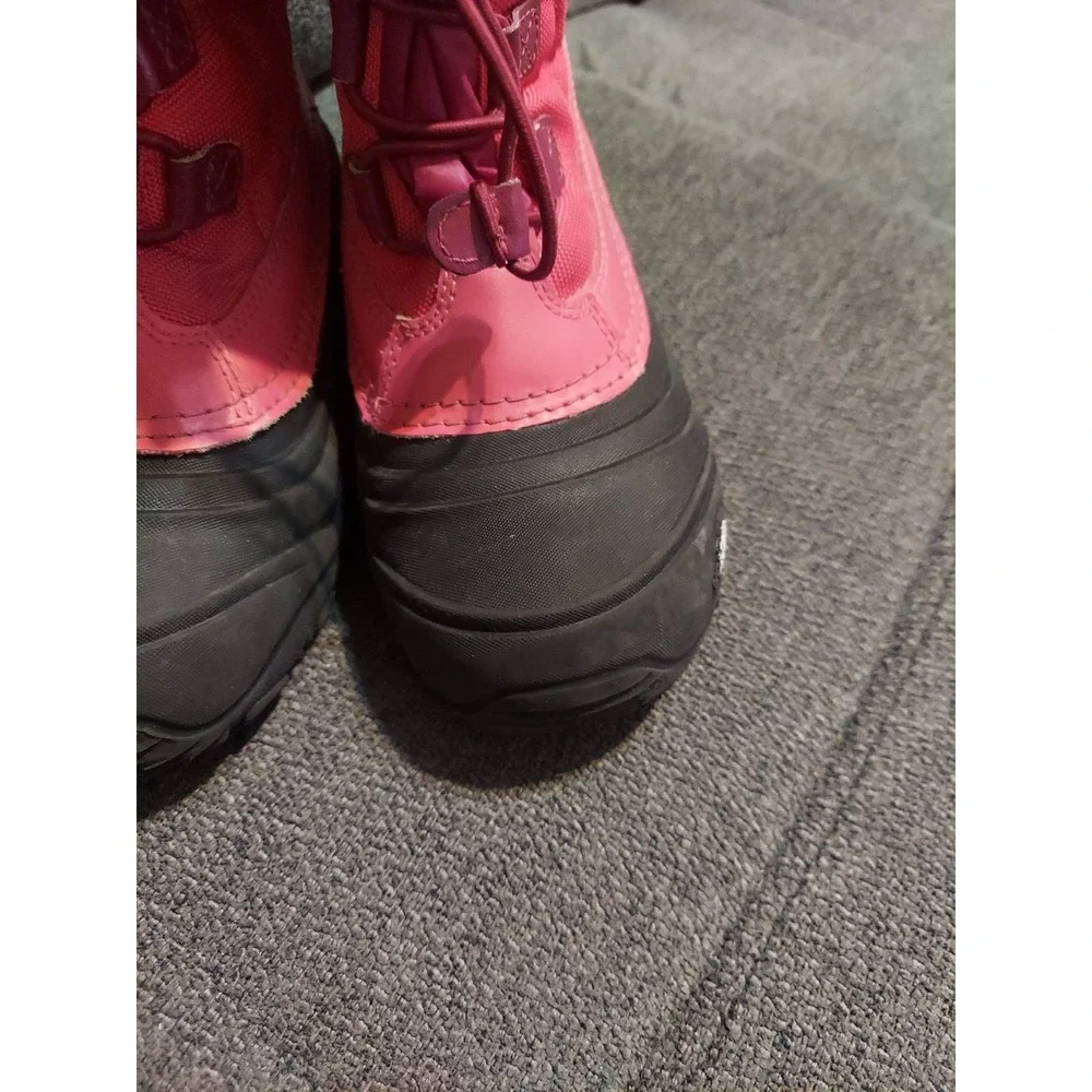 The North Face Youth Alpenglow IV Bungee Lace Waterproof Boots Size 2 Snow
